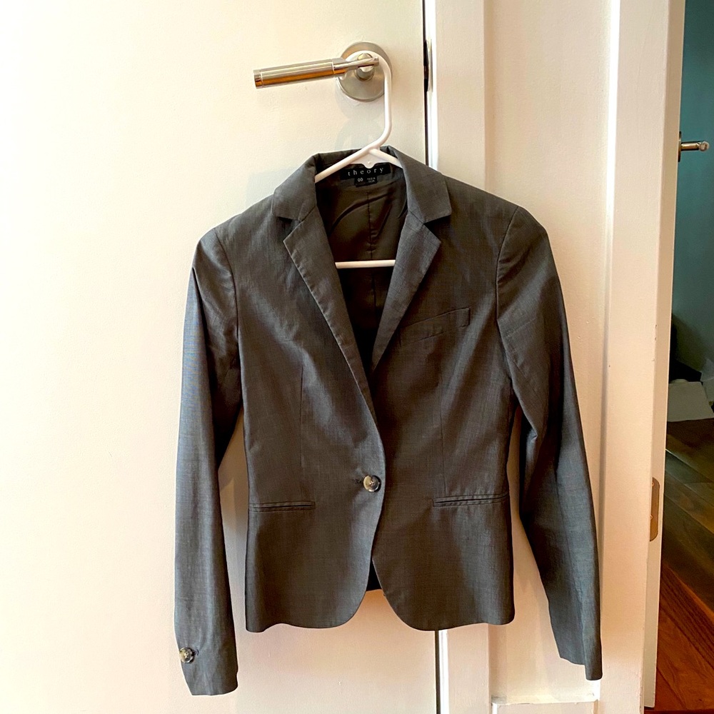 Grey theory blazer